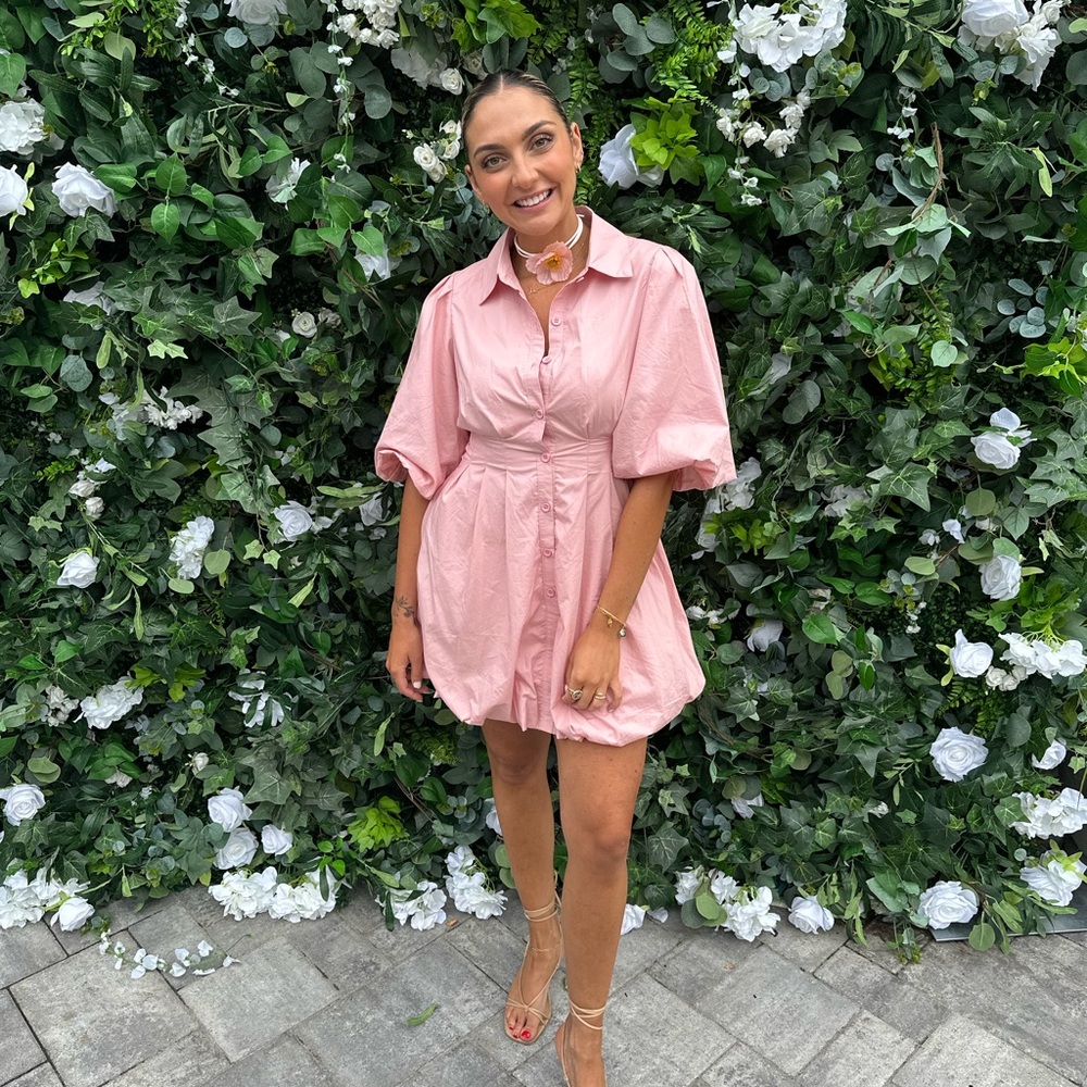 Baby doll pink dress